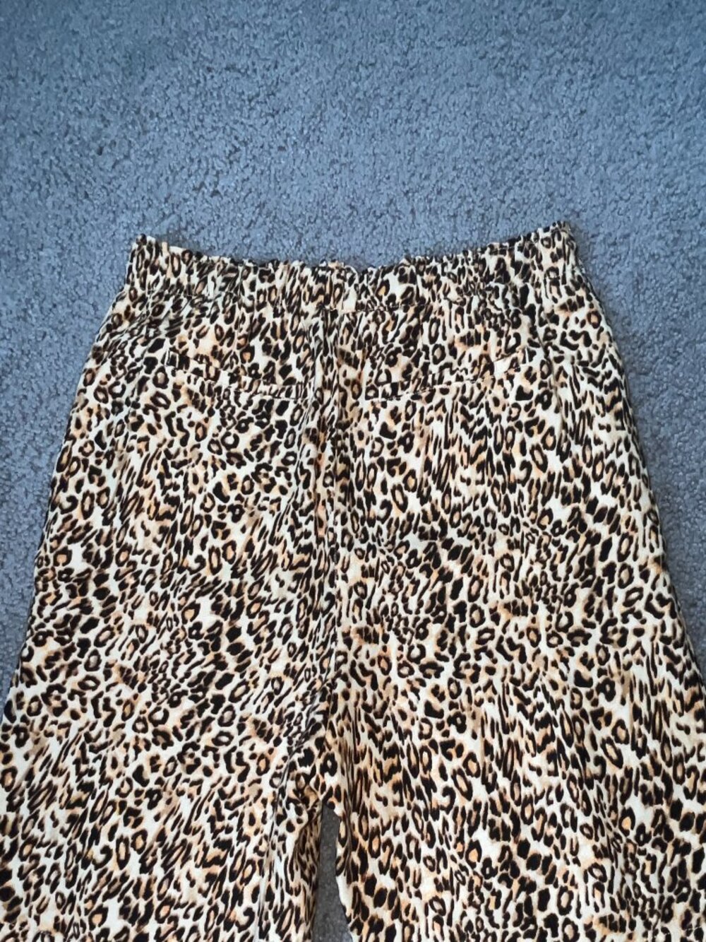 CHICO'S 100% LINEN ANIMAL PRINT LEOPARD PULL ON BERMUDA SHORTS CHICO'S 2 = US 12